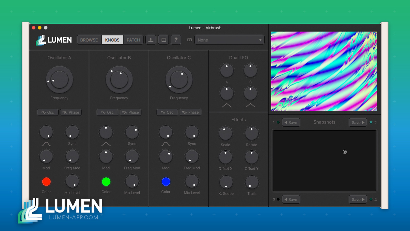Lumen video synthesizer for mac